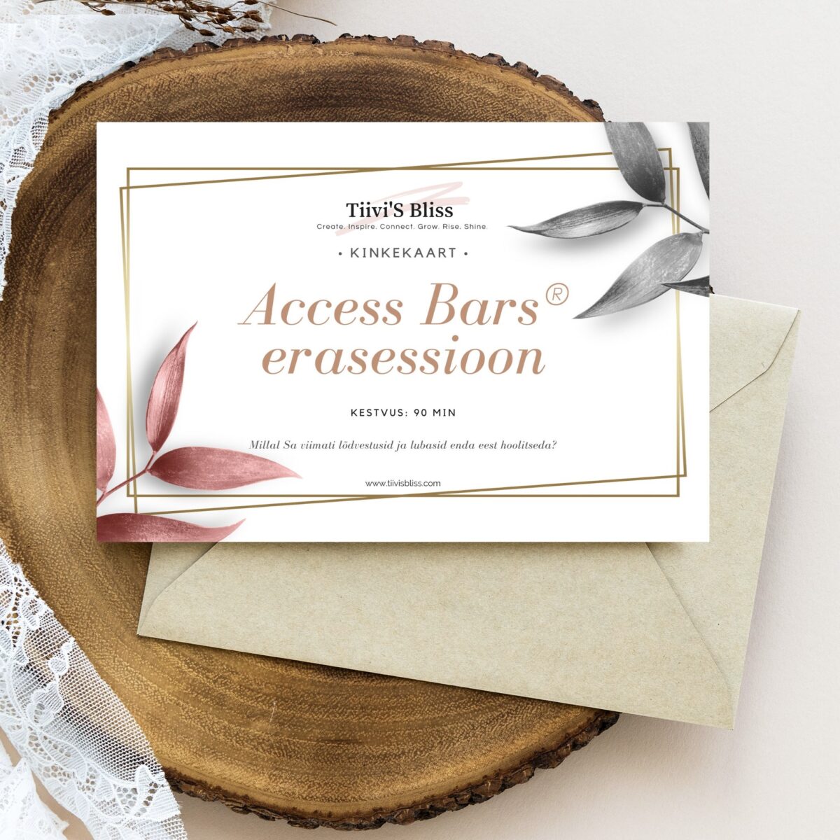 Access Bars 90min Sessiooni Kinkekaart